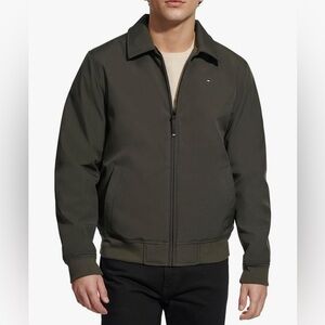 Tommy Hilfiger Men's Lightweight Varsity Rib Knit Bomber Jacket NWOT - Size: LG